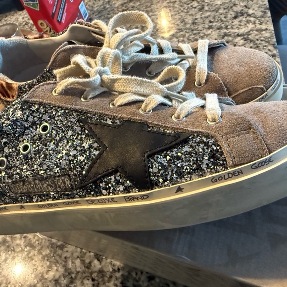 Golden Goose Glitter and Leopard Sneakers - Picture 6 of 9